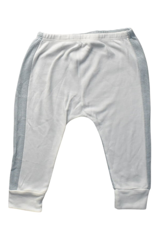 A White Casual Pants from Mori in size 6-12M for boy. (Front View)