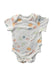 A Multicolour Short Sleeve Bodysuits from Mori in size Newborn for girl. (Front View)