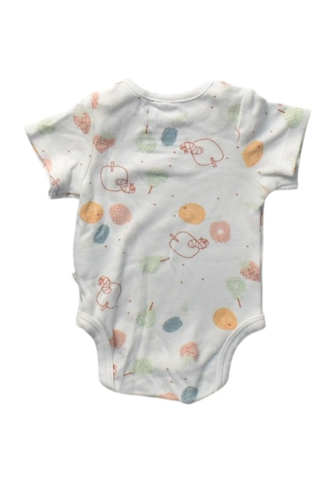 A Multicolour Short Sleeve Bodysuits from Mori in size Newborn for girl. (Back View)