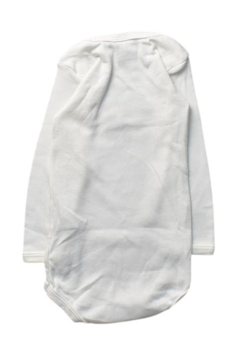 A White Long Sleeve Bodysuits from Petit Bateau in size 6-12M for boy. (Back View)