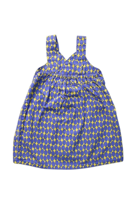 A Blue Sleeveless Dresses from Elly in size 6-12M for girl. (Back View)