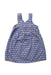 A Blue Sleeveless Dresses from Elly in size 6-12M for girl. (Back View)