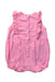 A Pink Sleeveless Rompers from Kidsagogo in size 3-6M for girl. (Back View)