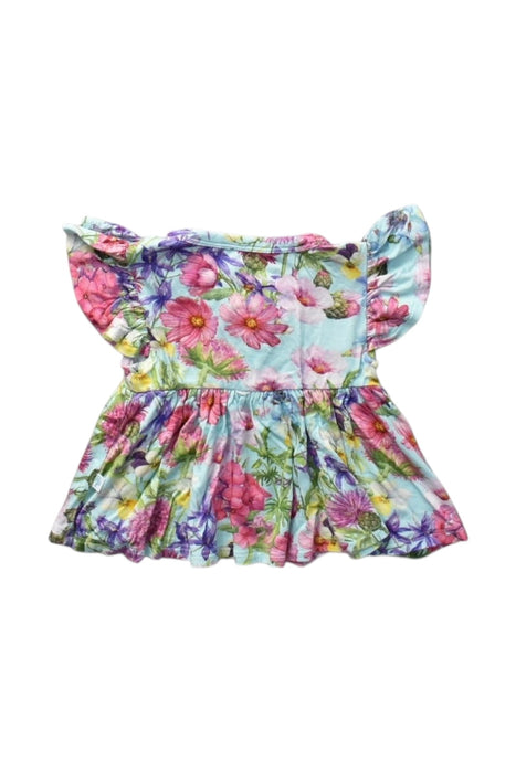A Multicolour Short Sleeve Dresses from Posh Peanut in size 3-6M for girl. (Front View)