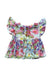 A Multicolour Short Sleeve Dresses from Posh Peanut in size 3-6M for girl. (Back View)