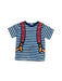 A Blue Short Sleeve T Shirts from BAPE KIDS in size 7Y for boy. (Front View)