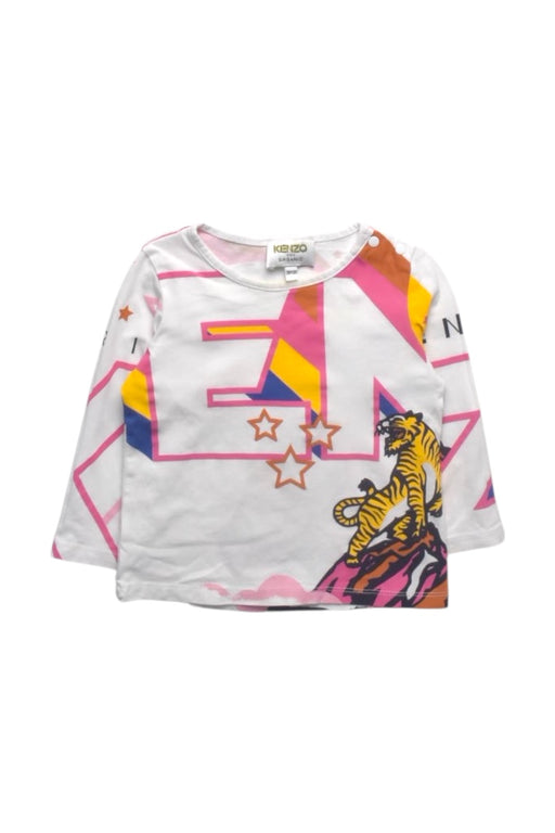 A Multicolour Long Sleeve T Shirts from Kenzo in size 12-18M for girl. (Front View)