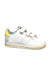 A White Sneakers from Adidas in size 18-24M for girl. (Front View)