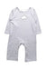 A Grey Long Sleeve Rompers from The Little White Company in size 6-12M for girl. (Front View)
