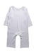 A Grey Long Sleeve Rompers from The Little White Company in size 6-12M for girl. (Back View)