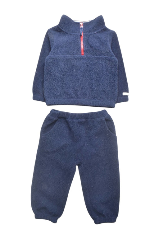 A Navy Pants Sets from The Little White Company in size 12-18M for boy. (Front View)