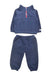 A Navy Pants Sets from The Little White Company in size 12-18M for boy. (Front View)