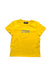 A Yellow Short Sleeve T Shirts from DKNY in size 6T for girl. (Front View)
