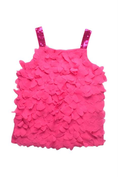 A Pink Sleeveless Dresses from Mothercare in size 6T for girl. (Front View)
