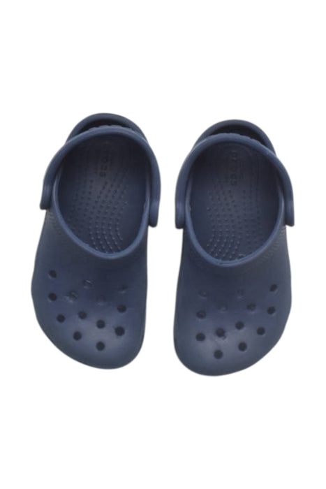 A Blue Slip Ons from Crocs in size 18-24M for boy. (Back View)