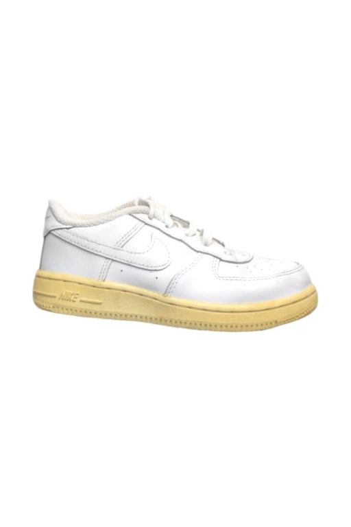 A White Sneakers from Nike in size 4T for boy. (Front View)
