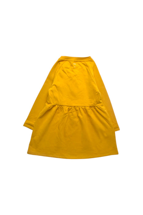 A Yellow Long Sleeve Dresses from Gray Label in size 2T for girl. (Back View)
