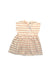 A Beige Short Sleeve Dresses from 1 + in the family in size 4T for girl. (Front View)