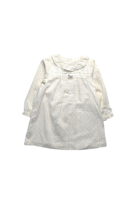 A White Long Sleeve Dresses from Patachou in size 18-24M for girl. (Front View)