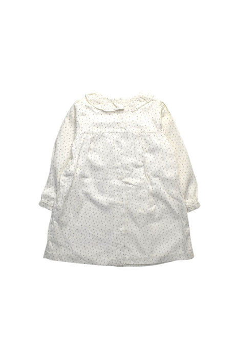 A White Long Sleeve Dresses from Patachou in size 18-24M for girl. (Back View)
