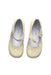 A Ivory Dress Shoes from Childrens Classics in size 4T for girl. (Back View)