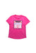 A Pink Short Sleeve T Shirts from Adidas in size 12Y for girl. (Front View)