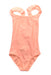 A Peach Swimsuits from Bonpoint in size 6T for girl. (Front View)