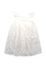 A White Sleeveless Dresses from Bonpoint in size 6T for girl. (Front View)