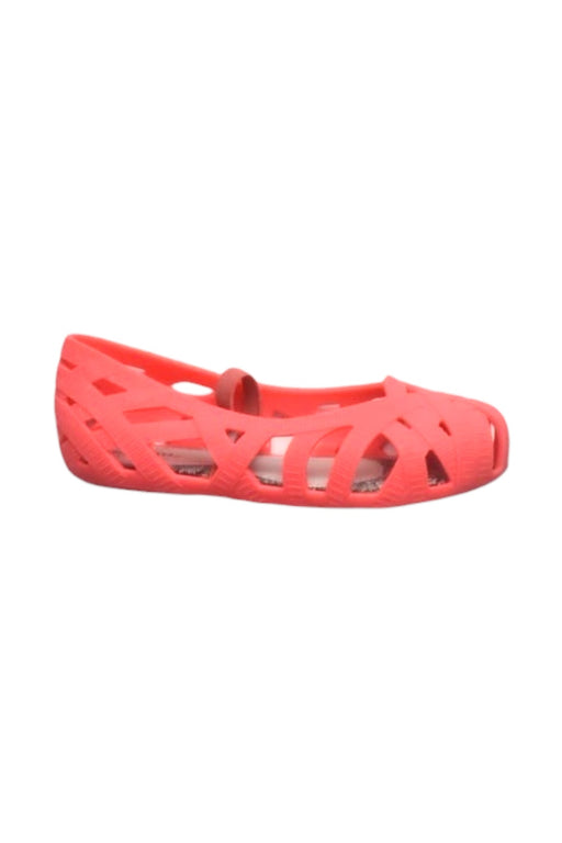 A Pink Flats from Mini Melissa Jason Wu in size 4T for girl. (Front View)