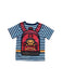 A Blue Short Sleeve T Shirts from BAPE KIDS in size 7Y for boy. (Back View)