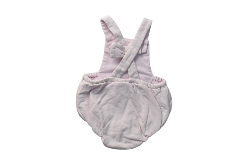 A Pink Overall Shorts from Jacadi in size 0-3M for girl. (Back View)
