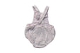 A Pink Overall Shorts from Jacadi in size 0-3M for girl. (Back View)