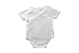 A Grey Short Sleeve Bodysuits from Mori in size 0-3M for boy. (Back View)