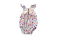 A Multicolour Sleeveless Rompers from Posh Peanut in size 3-6M for girl. (Front View)