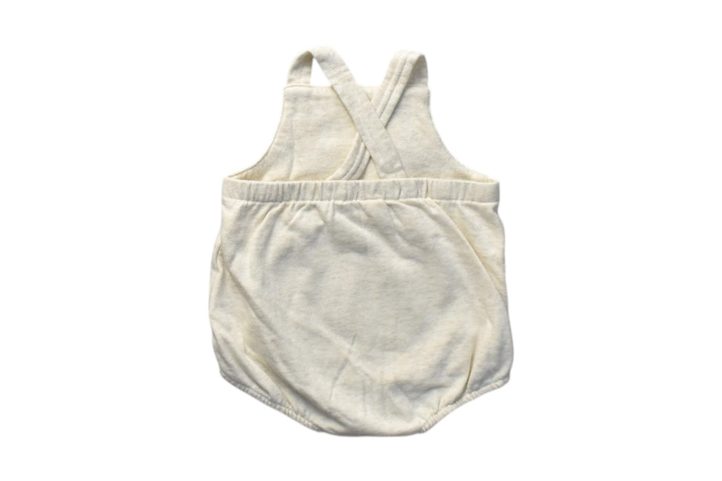 A Ivory Sleeveless Rompers from Seed in size 3-6M for boy. (Back View)