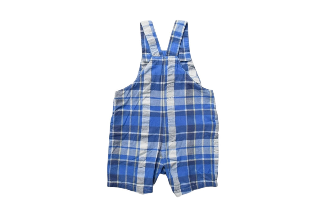 A Blue Overall Shorts from Joules in size 6-12M for boy. (Back View)
