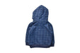 A Blue Hooded Sweatshirts from Petit Bateau in size 6-12M for boy. (Back View)