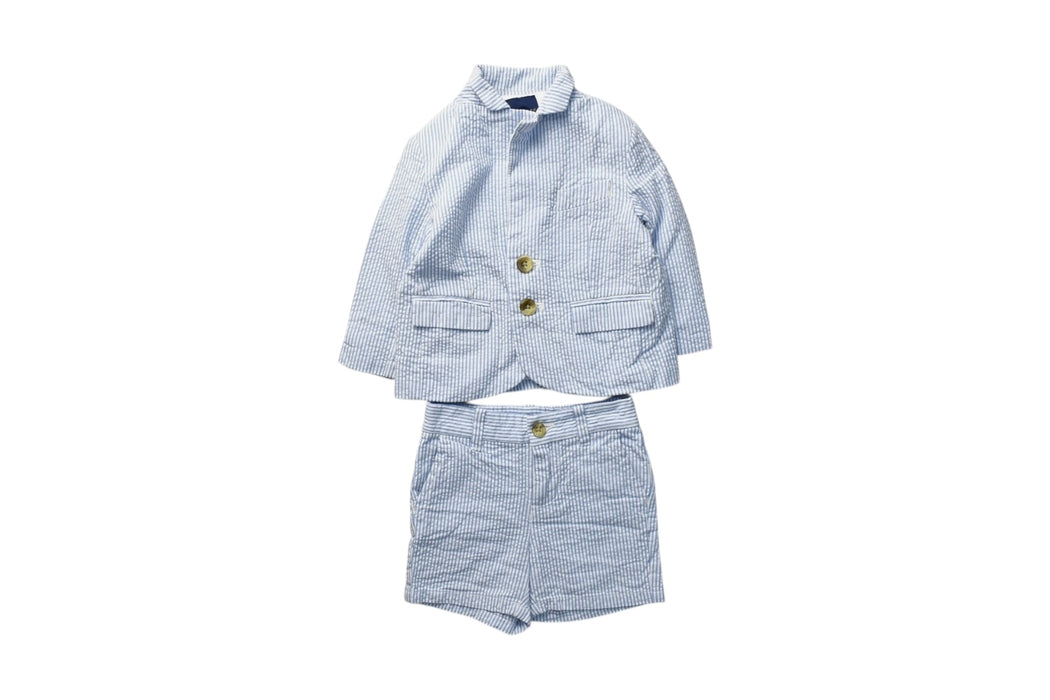A Blue Shorts Sets from Janie & Jack in size 6-12M for boy. (Front View)