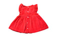A Red Sleeveless Dresses from Jacadi in size 3-6M for girl. (Back View)