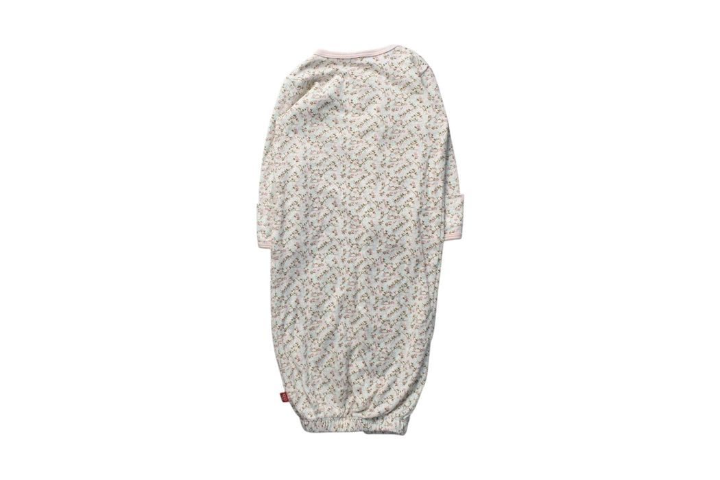 A White Nightgowns from Magnetic Me in size 0-3M for girl. (Back View)