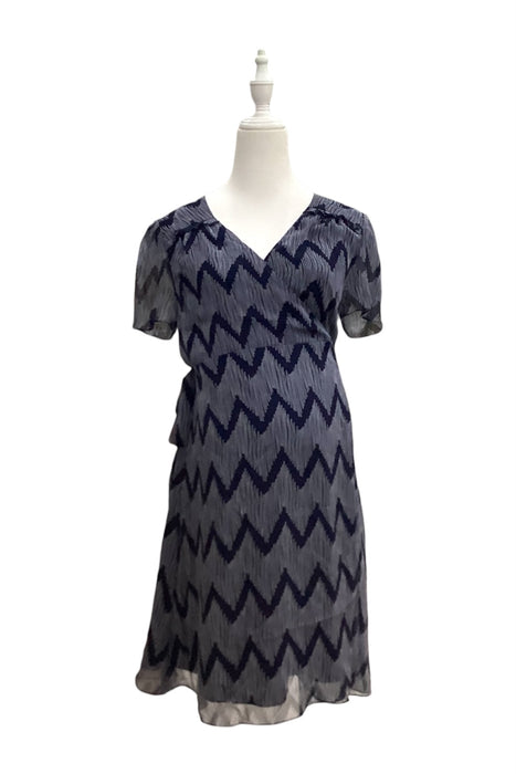 A Blue Short Sleeve Dresses from Mayarya in size Maternity-XS for maternity. (Front View)