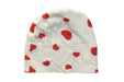A White Beanies from Mori in size 0-3M for girl. (Front View)