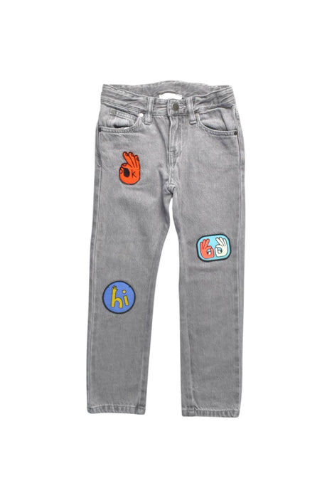 A Grey Jeans from Stella McCartney in size 6T for girl. (Front View)