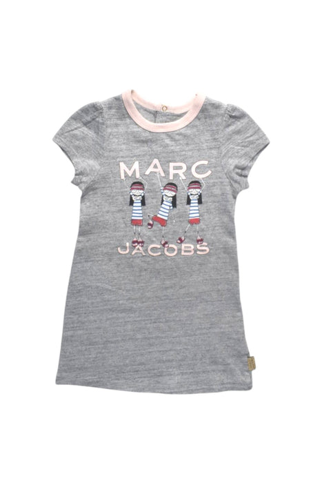 A Grey Short Sleeve Dresses from Little Marc Jacobs in size 6-12M for girl. (Front View)