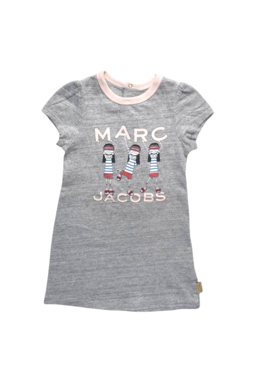 A Grey Short Sleeve Dresses from Little Marc Jacobs in size 6-12M for girl. (Front View)