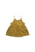 A Yellow Sleeveless Tops from Bonpoint in size 4T for girl. (Back View)