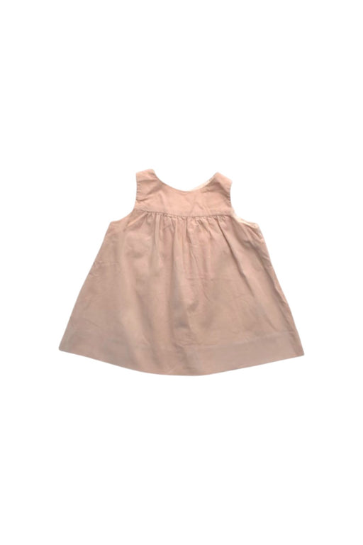A Peach Sleeveless Dresses from Bonpoint in size 0-3M for girl. (Front View)