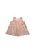 A Peach Sleeveless Dresses from Bonpoint in size 0-3M for girl. (Front View)