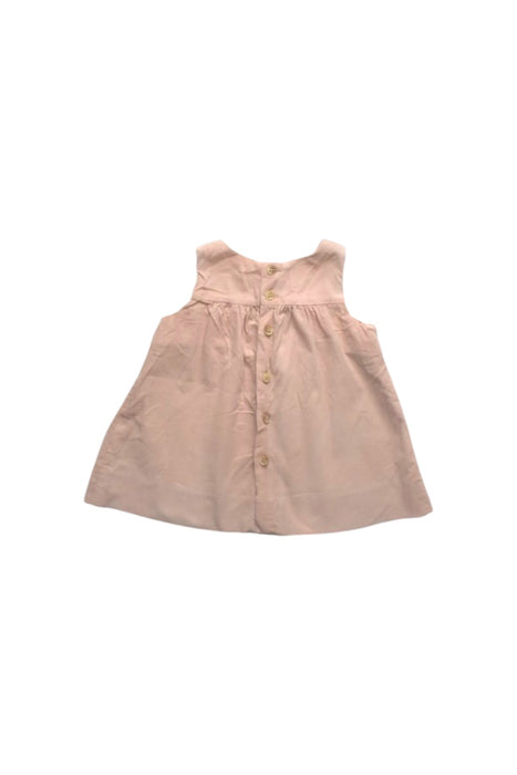 A Peach Sleeveless Dresses from Bonpoint in size 0-3M for girl. (Back View)