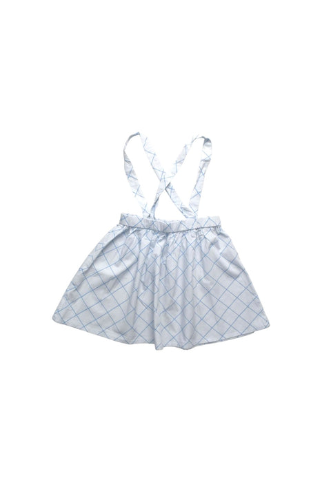 A Blue Overall Skirts from Sea Apple in size 6T for girl. (Back View)